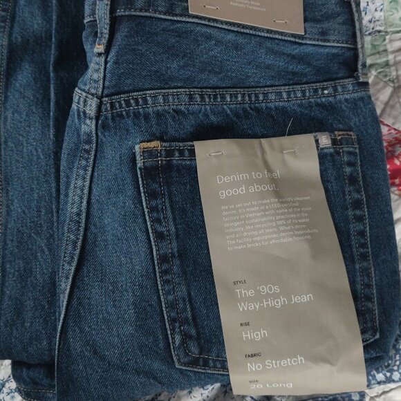 Everlane high waisted straight jeans - Picture 1 of 4